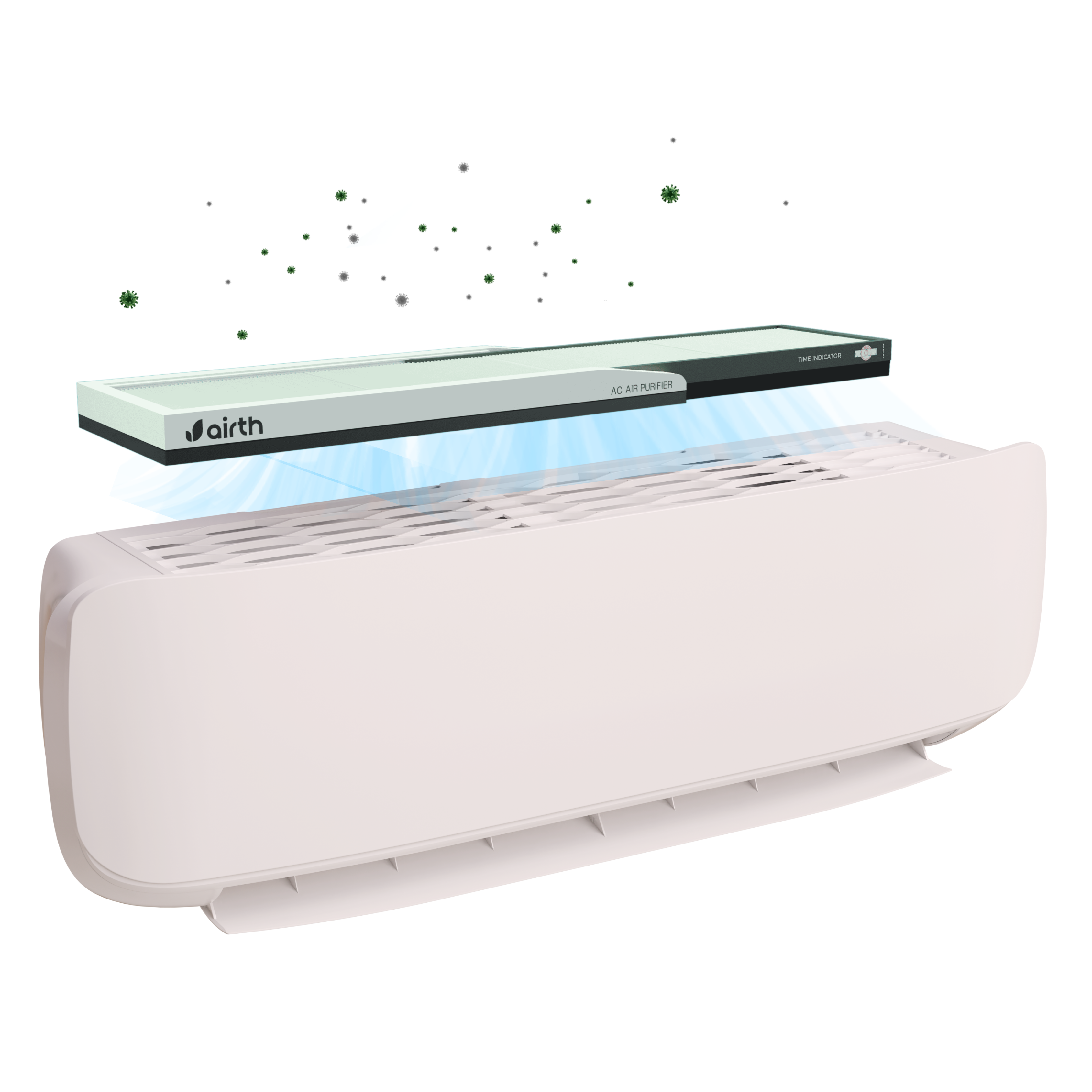 Air Purifier for Split AC - Winter Edition [AQI > 300] with Time Indicator