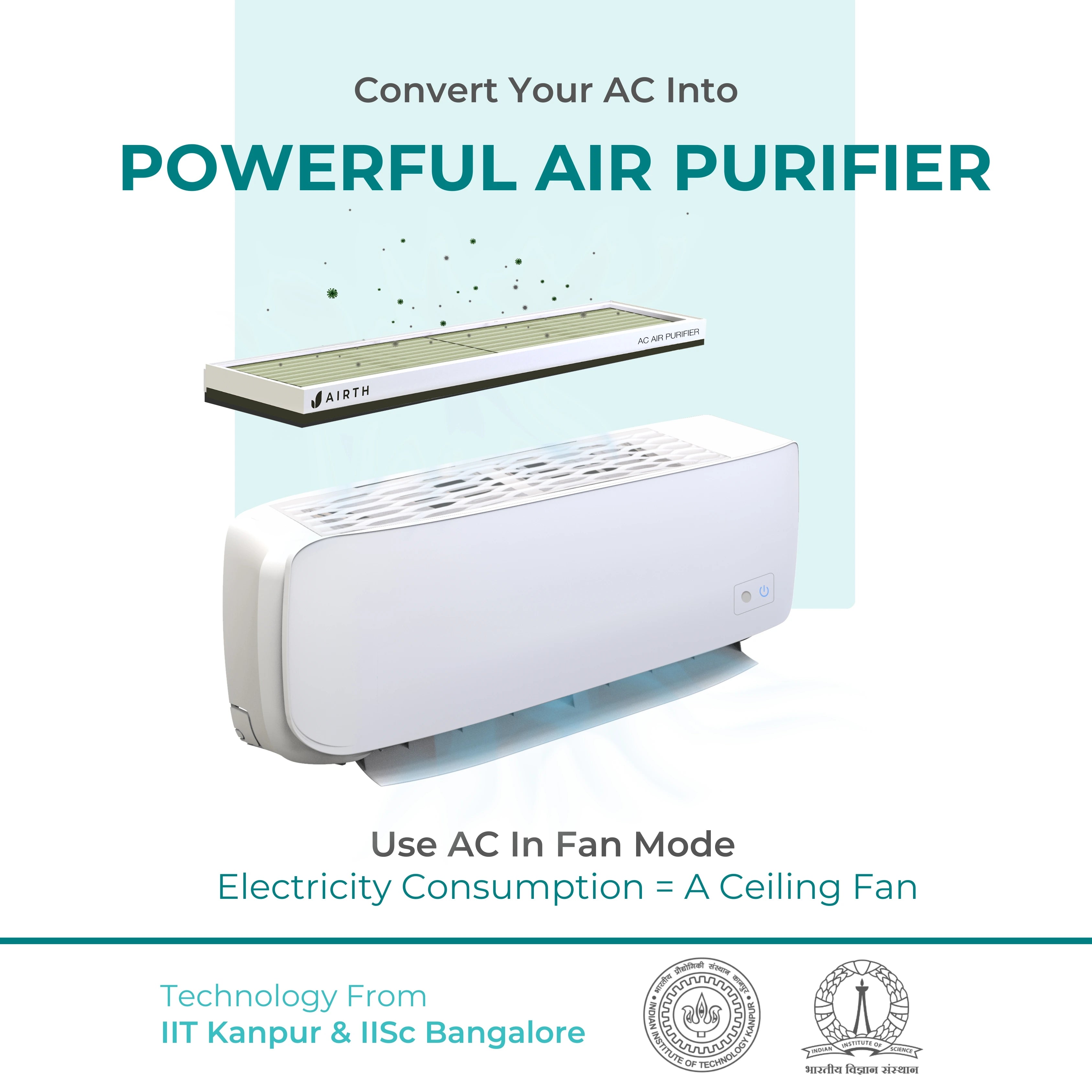 Air Purifier for Split AC - Winter Edition [AQI > 300]