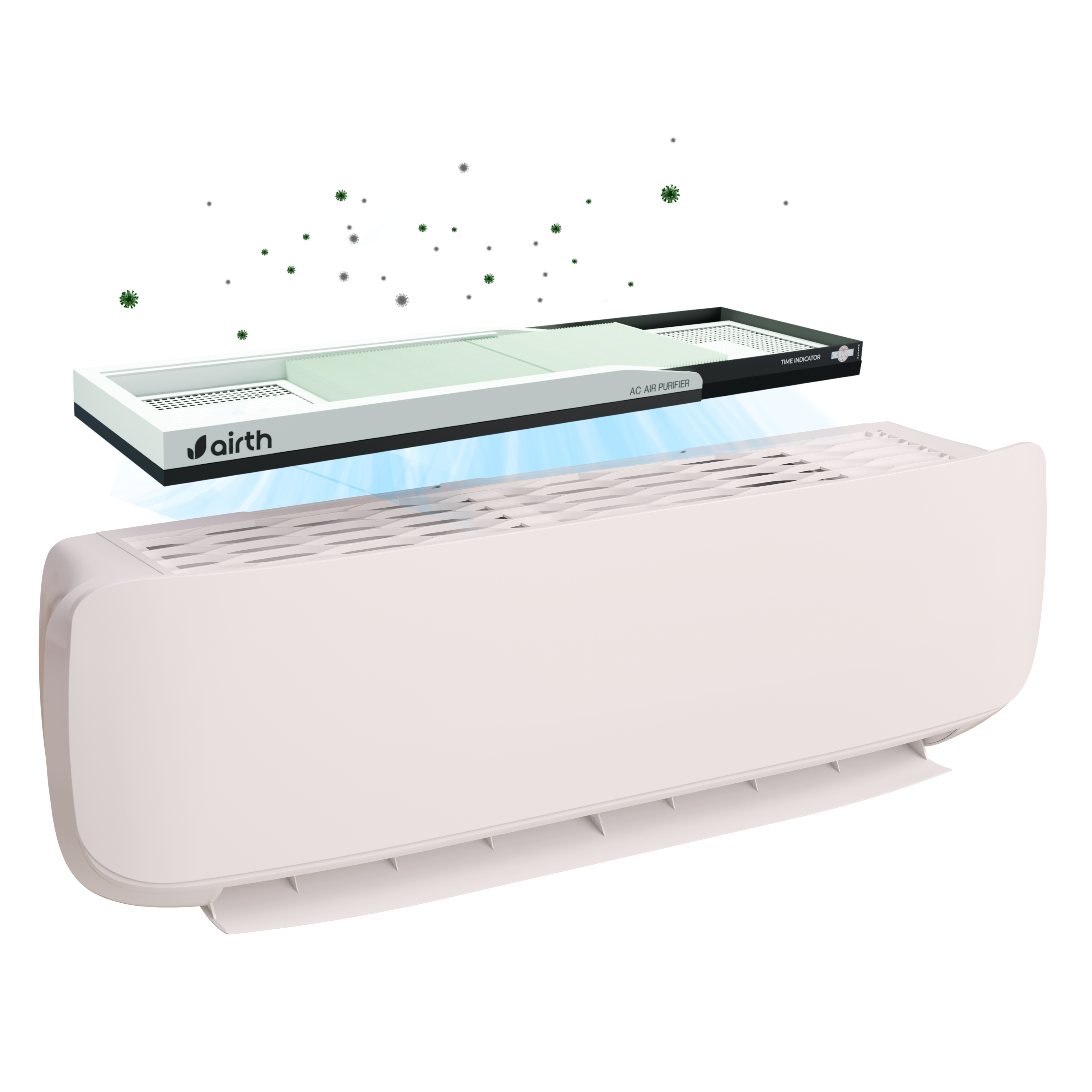 Air Purifier for Split AC - Summer Edition [AQI < 300] with Time Indicator