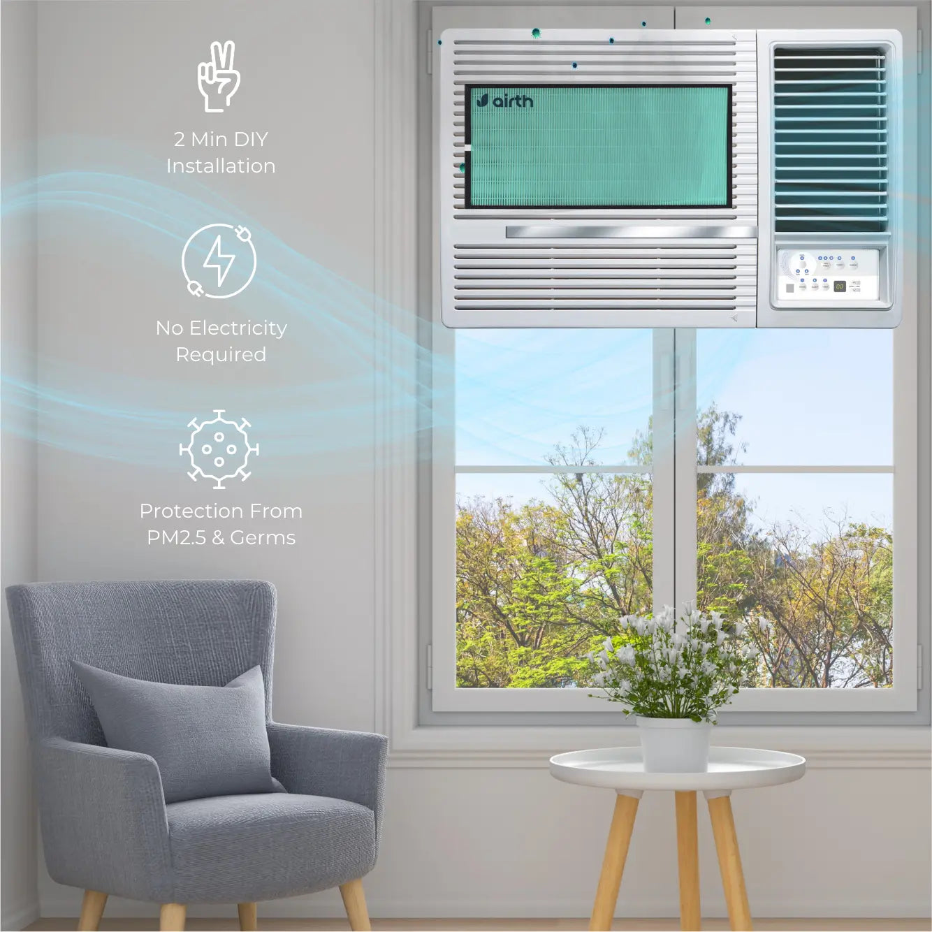 Window AC Air Purifier