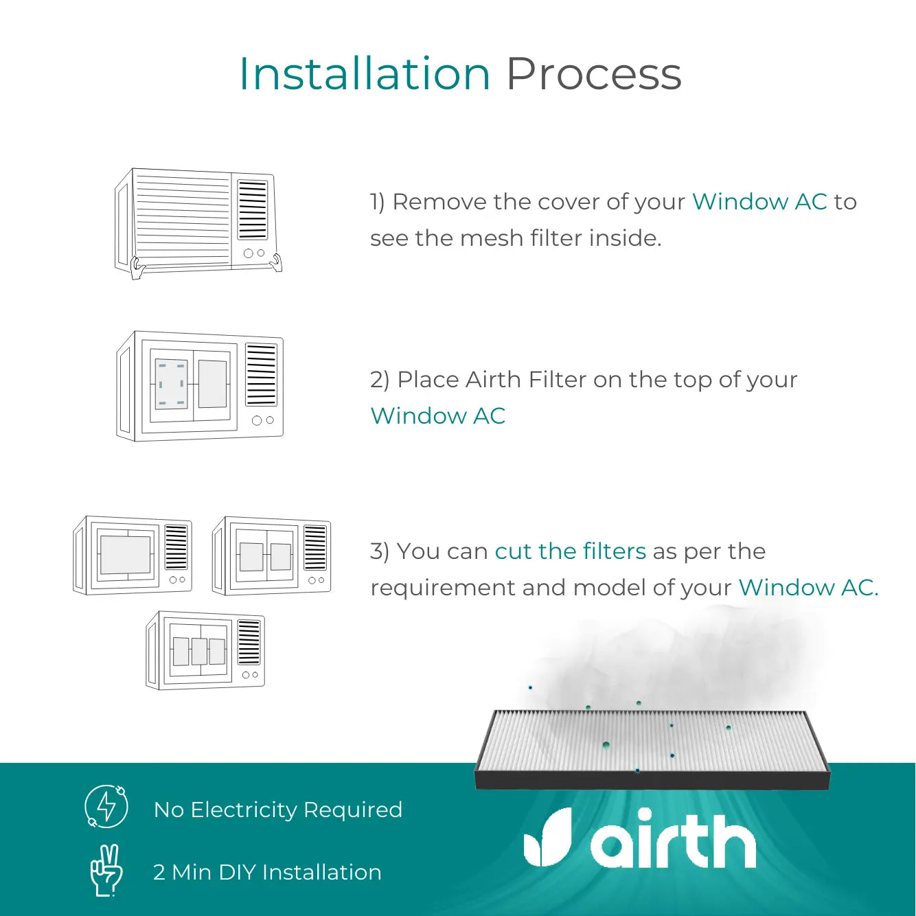 Airth Filter Breathe easy with our Window AC Air Purifier – AIRTH