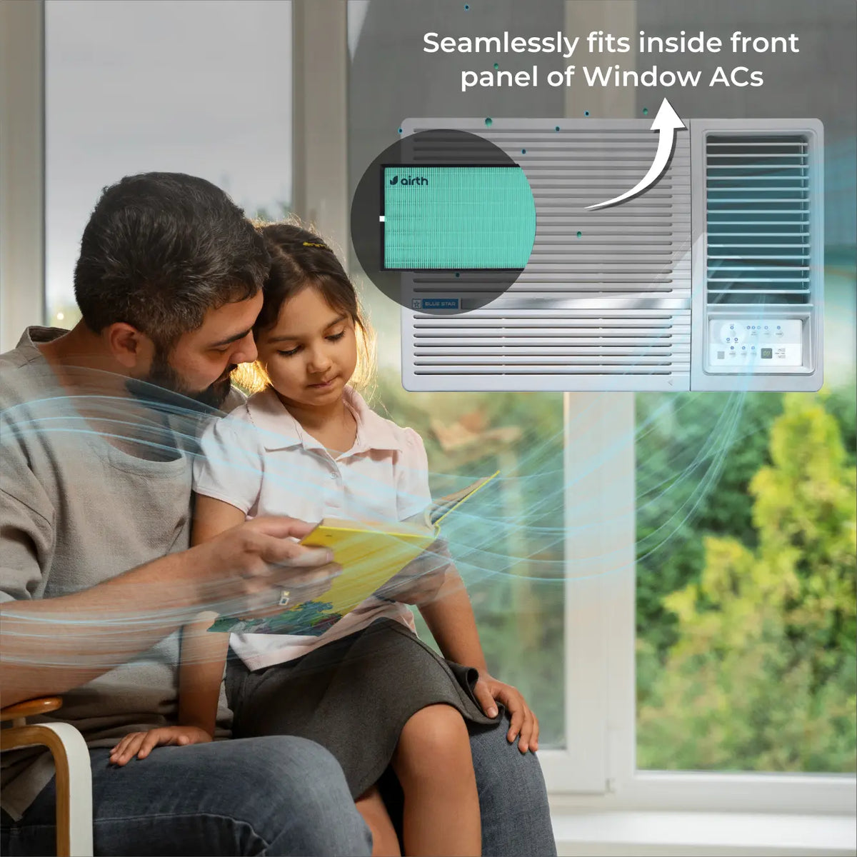 Air Purifier for Window AC.