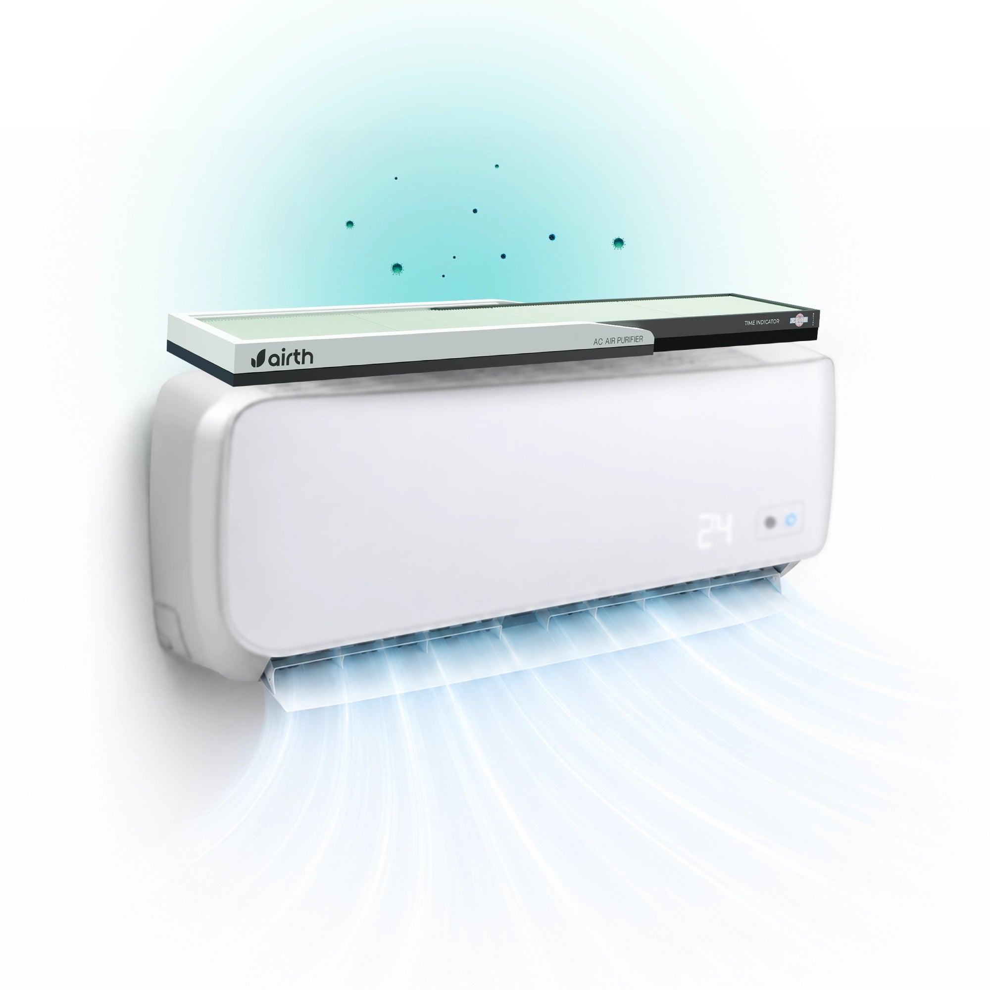 AIRTH air purifier on a split AC