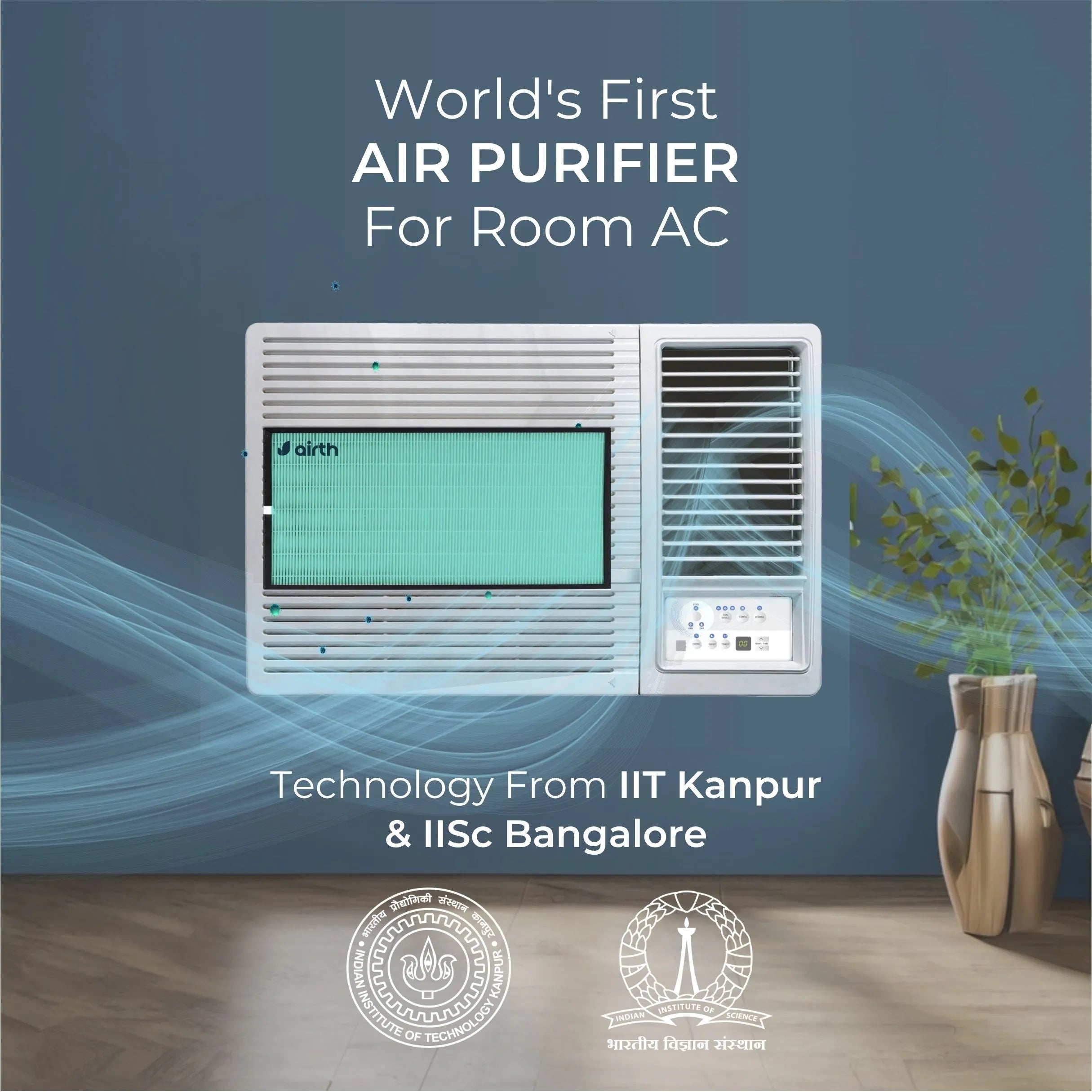 Air Purifier for Window AC- FILTRIX Technology